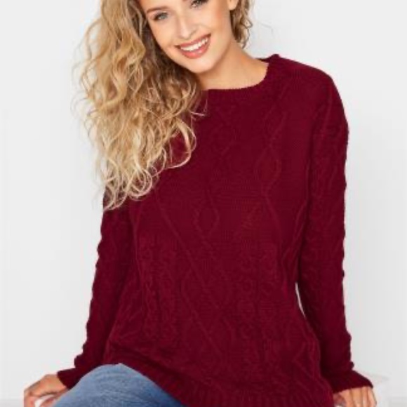 Long Tall Sally brand Cable Knit Sweaters, BRAND NEW TAGS ON - Picture 1 of 8